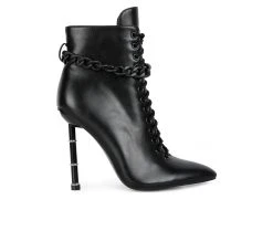 Women's London Rag Moulin Lace Up Stiletto Booties
