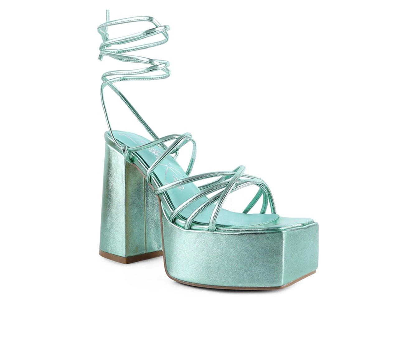 Women's London Rag Anvil Platform Block Heels - Image 3